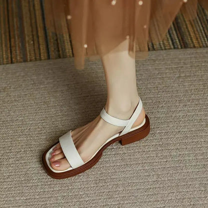 Sindy -  Elegant Leather Sandles CØDE Toronto