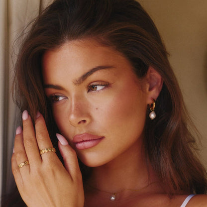 Pearl Drop Earrings - GOLD CØDE Toronto