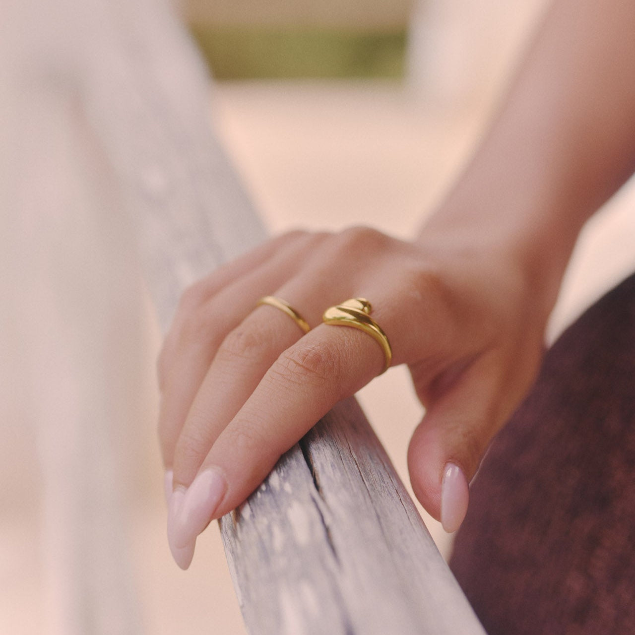 Isidora - Anillo de contorno ajustable Aviero Madrid