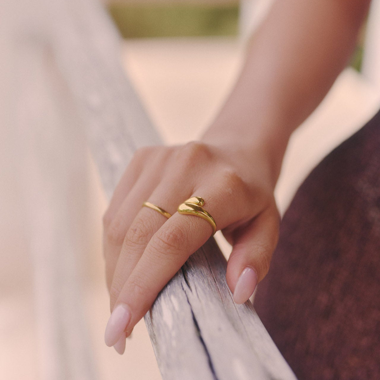 Isidora - Anillo de contorno ajustable Aviero Madrid