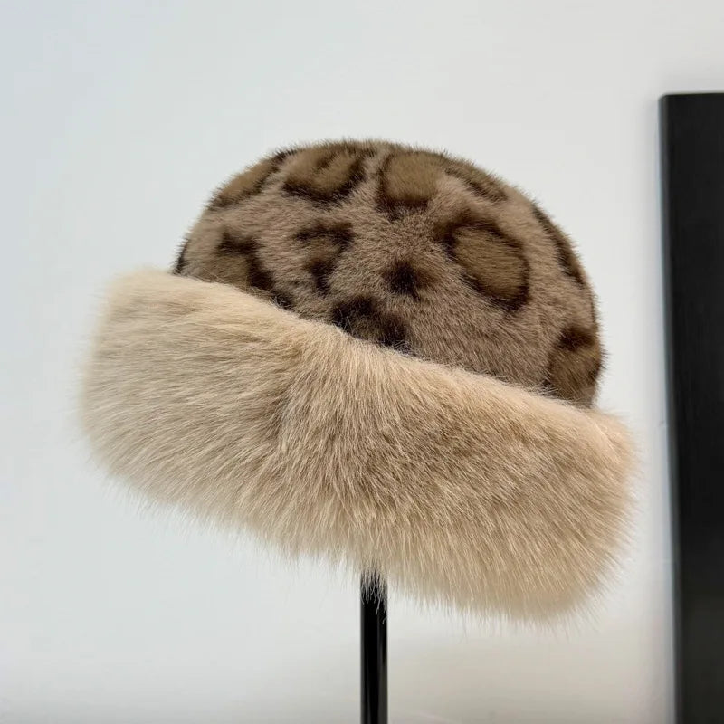 Amarah™ Leopard Print Faux Fur Hat CODE America