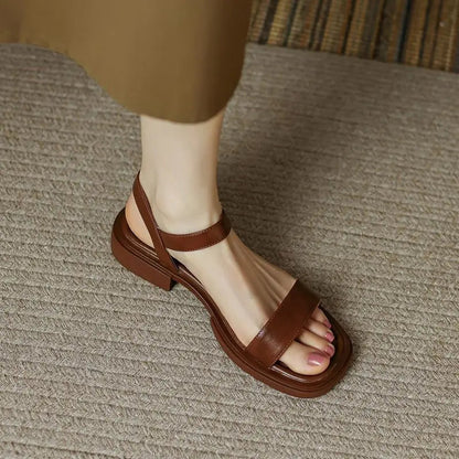 Sindy -  Elegant Leather Sandles CØDE Toronto