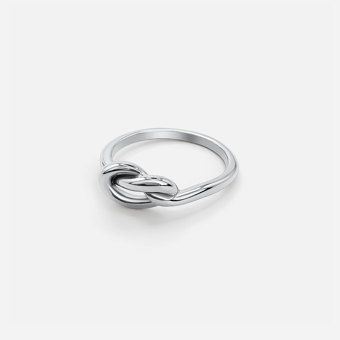Anillo nudo – PLATA Aviero madrid