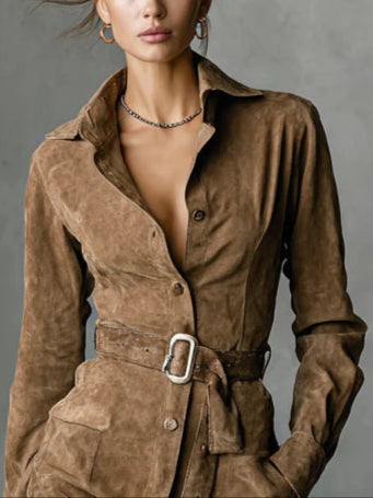 Zola - Abito Midi a Maniche Lunghe Casa Nuvia