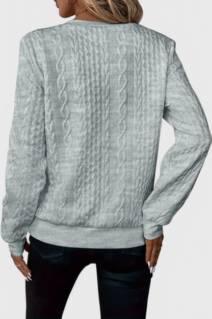 Lina - Jersey de Punto con Cremallera Suave Aviero Madrid