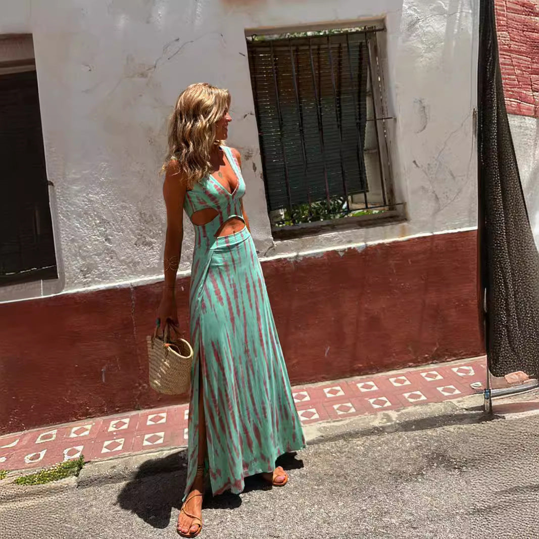 Clair – Vestido bohemio de dos piezas, estilo maxi Aviero Madrid