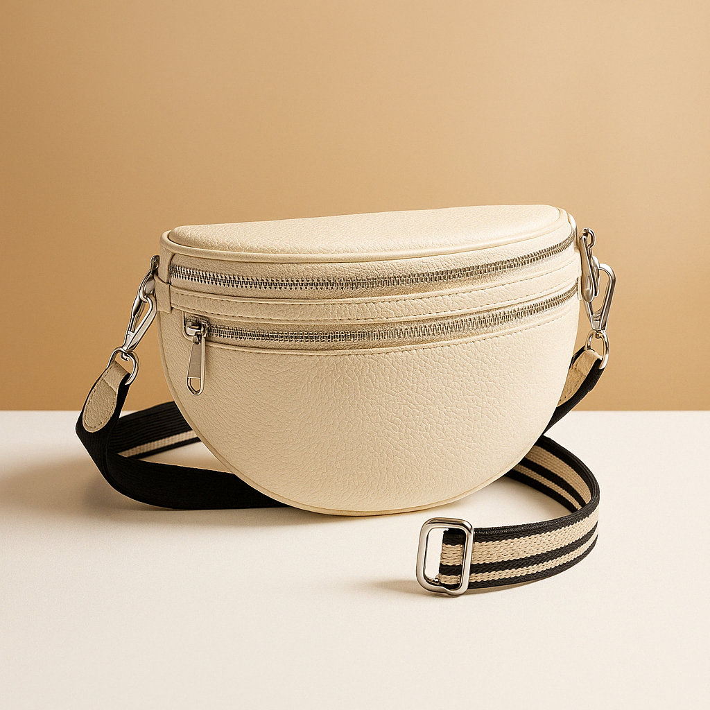 Crossbodytas met dubbele rits en tijdloos ontwerp voor dames | Romy Stilovero