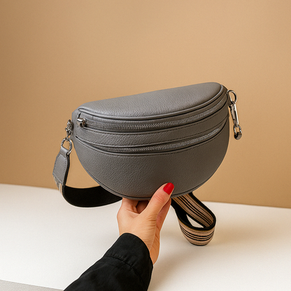 Crossbodytas met dubbele rits en tijdloos ontwerp voor dames | Romy Stilovero