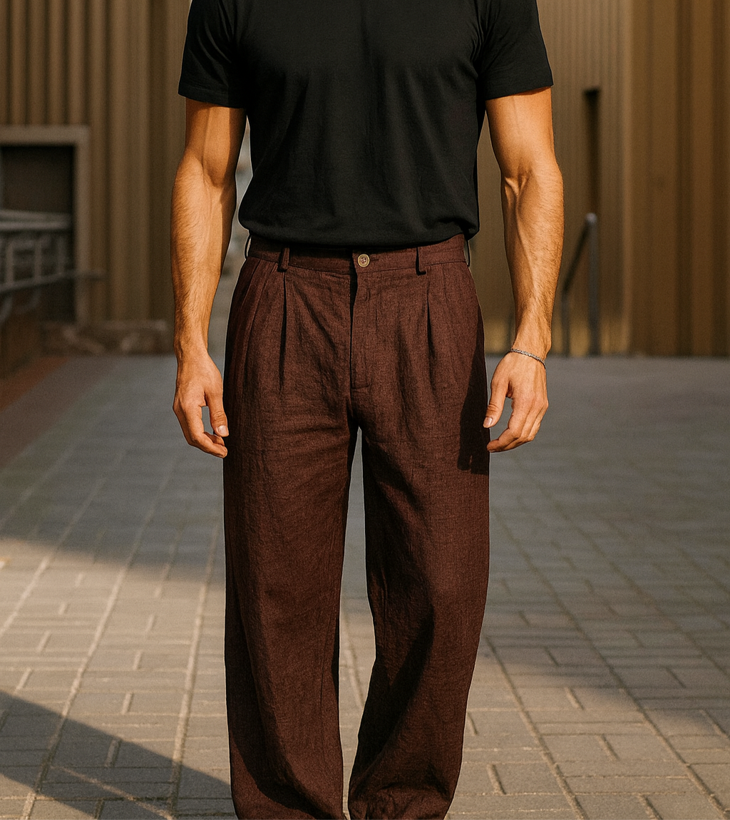 Jamal - Pantalones de Pierna Ancha Aviero Madrid