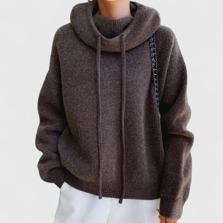 Marie | Soft Knitted Hoodie CODE America