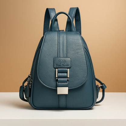 Elegante PU-leren rugzak met minimalistisch design voor dames | Danique Stilovero