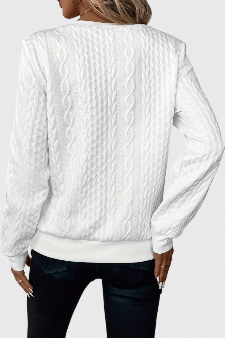 Lina - Jersey de Punto con Cremallera Suave Aviero Madrid