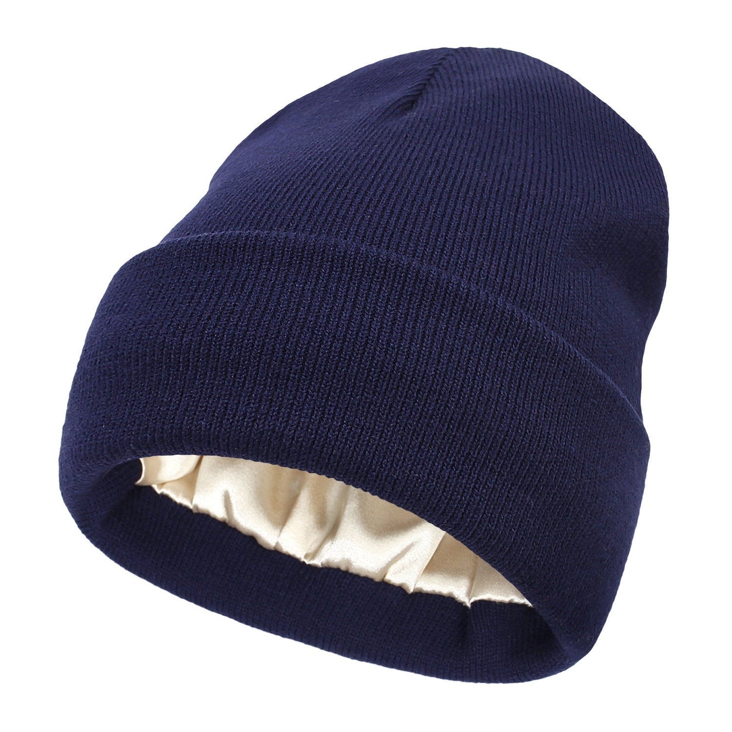 Luxe Satin-Lined Beanie – Elegant Winter Warmth for Hair Protection Grace & Willow Toronto