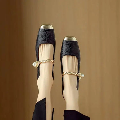 Estelle - Leather Mary Janes CØDE Toronto