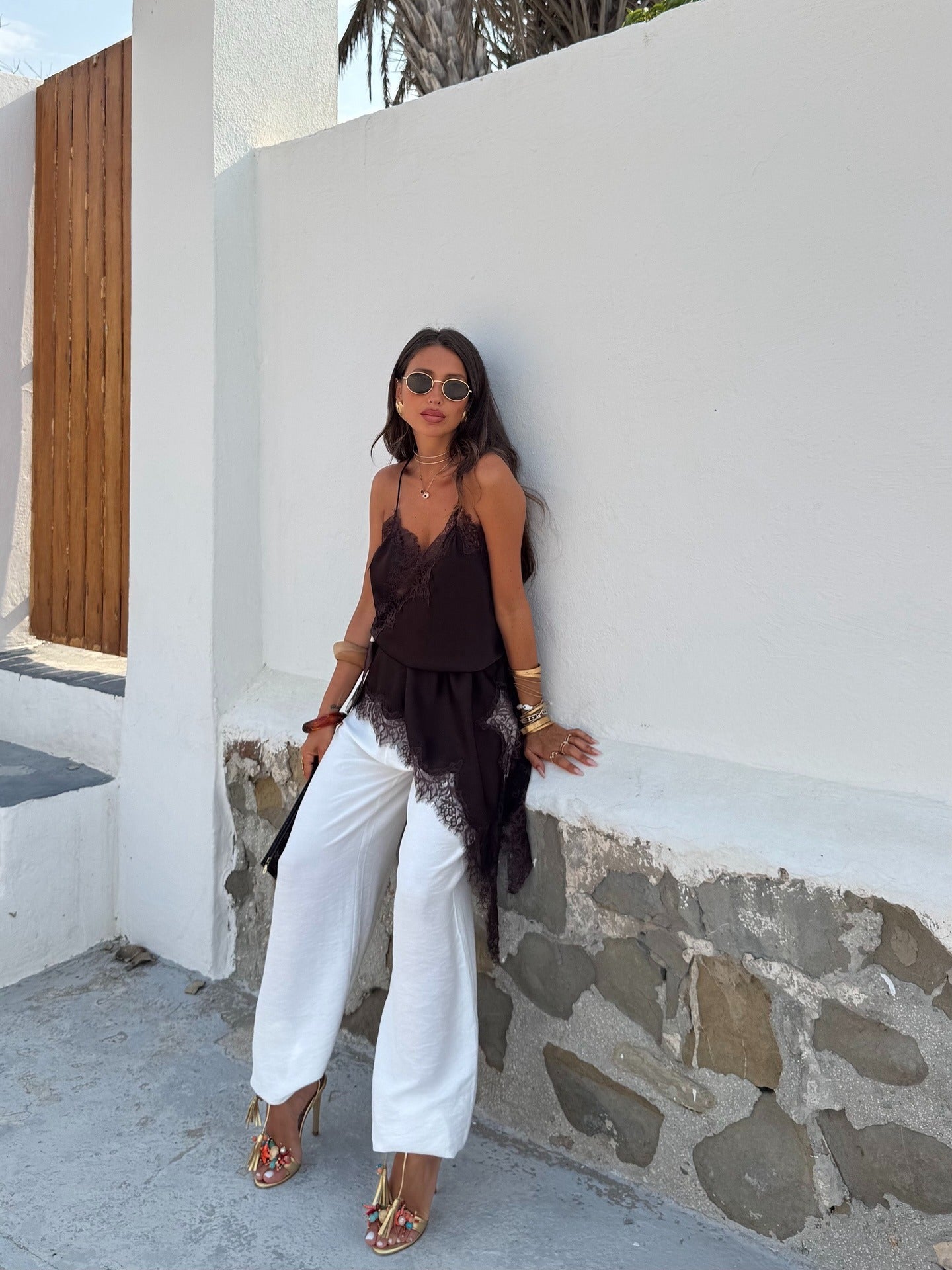 Alara – Vestido Asimétrico de Encaj Aviero Madrid