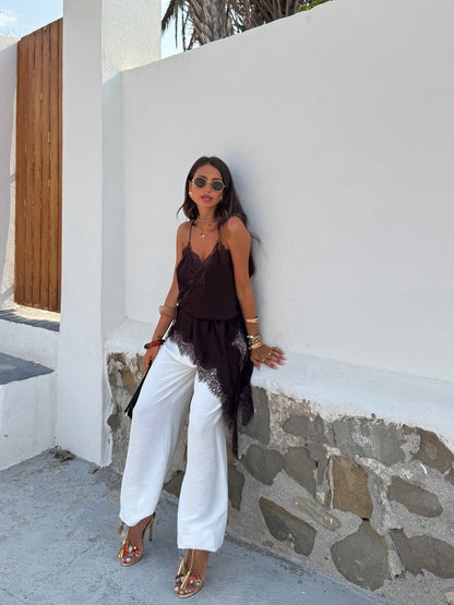 Alara – Vestido Asimétrico de Encaj Aviero Madrid