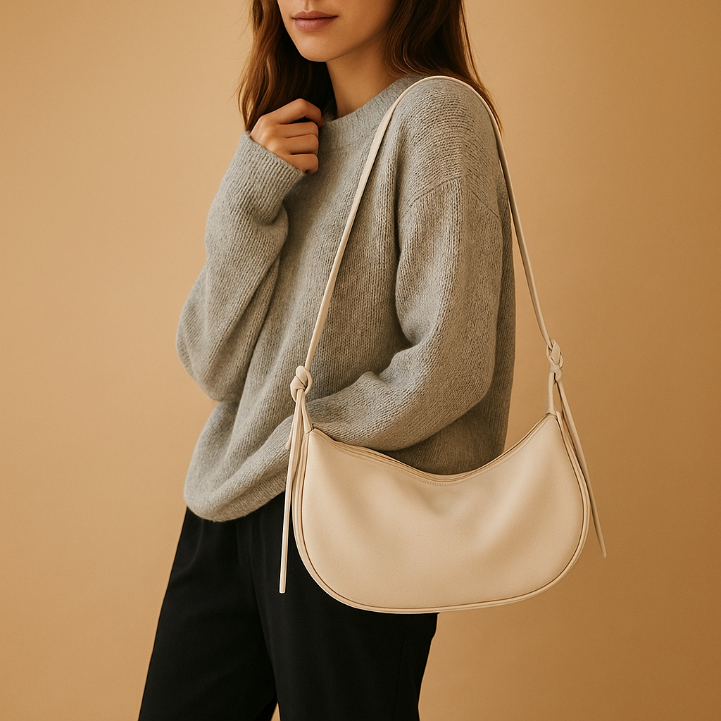 Minimalistische crossbodytas van zacht PU-leer voor dames | Milou Stilovero