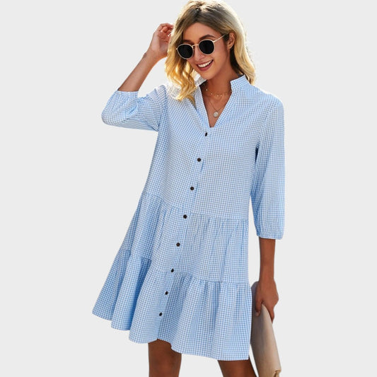 Shanna - Vestido Midi Fluido Aviero madrid