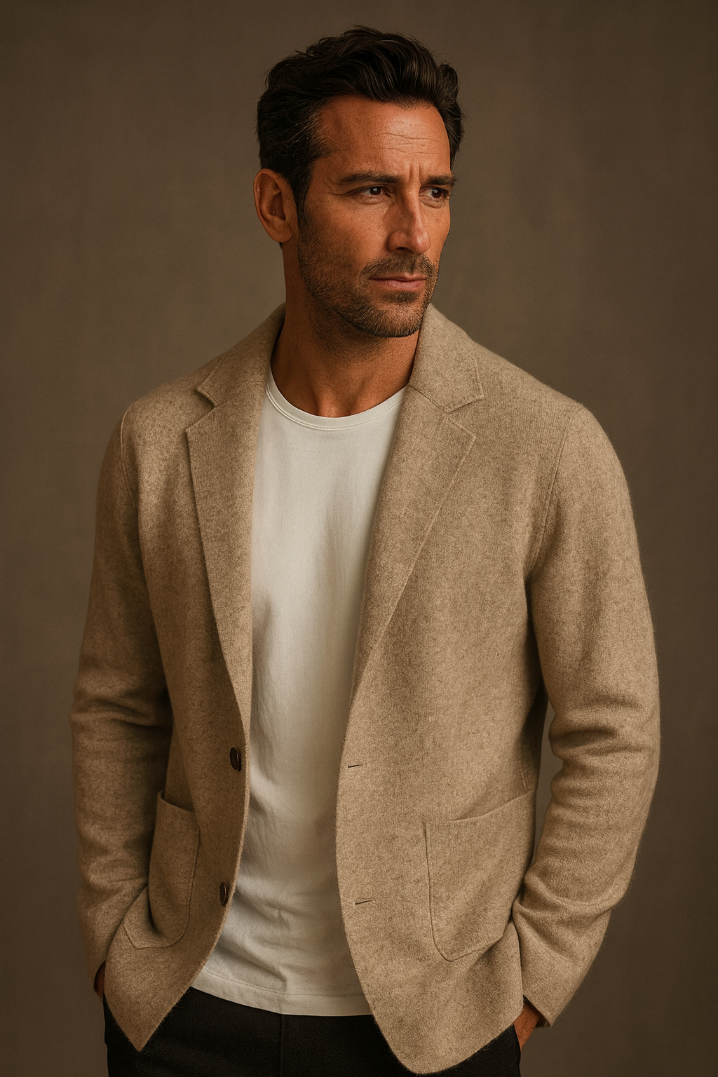 Adrián - Cárdigan de cachemira con botones Bacchus Aviero Madrid