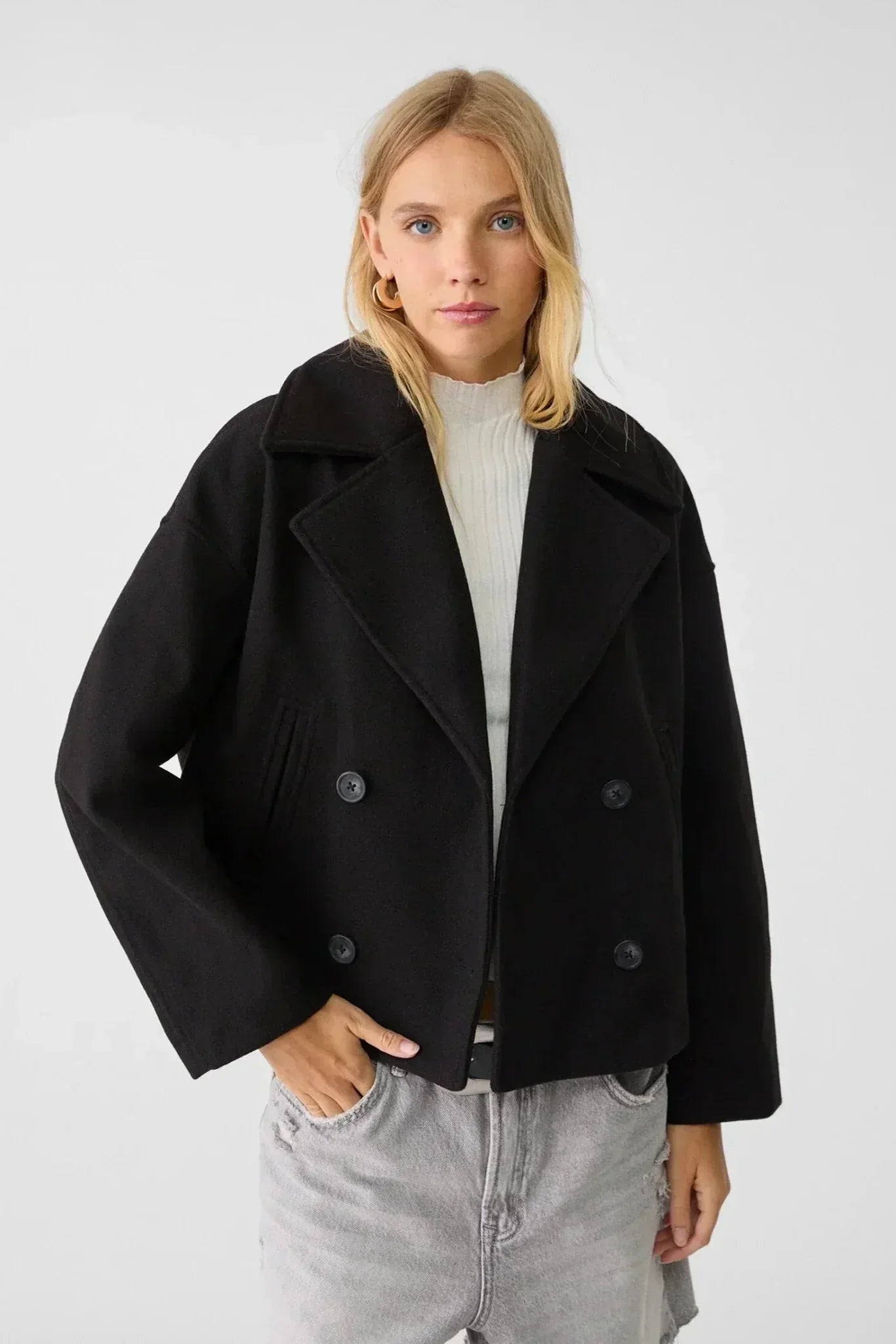 Rocío – Chaqueta corta de doble botonadura Valera Madrid