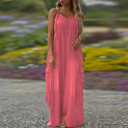 Andrea - Mono de pierna ancha con bolsillos Aviero Madrid