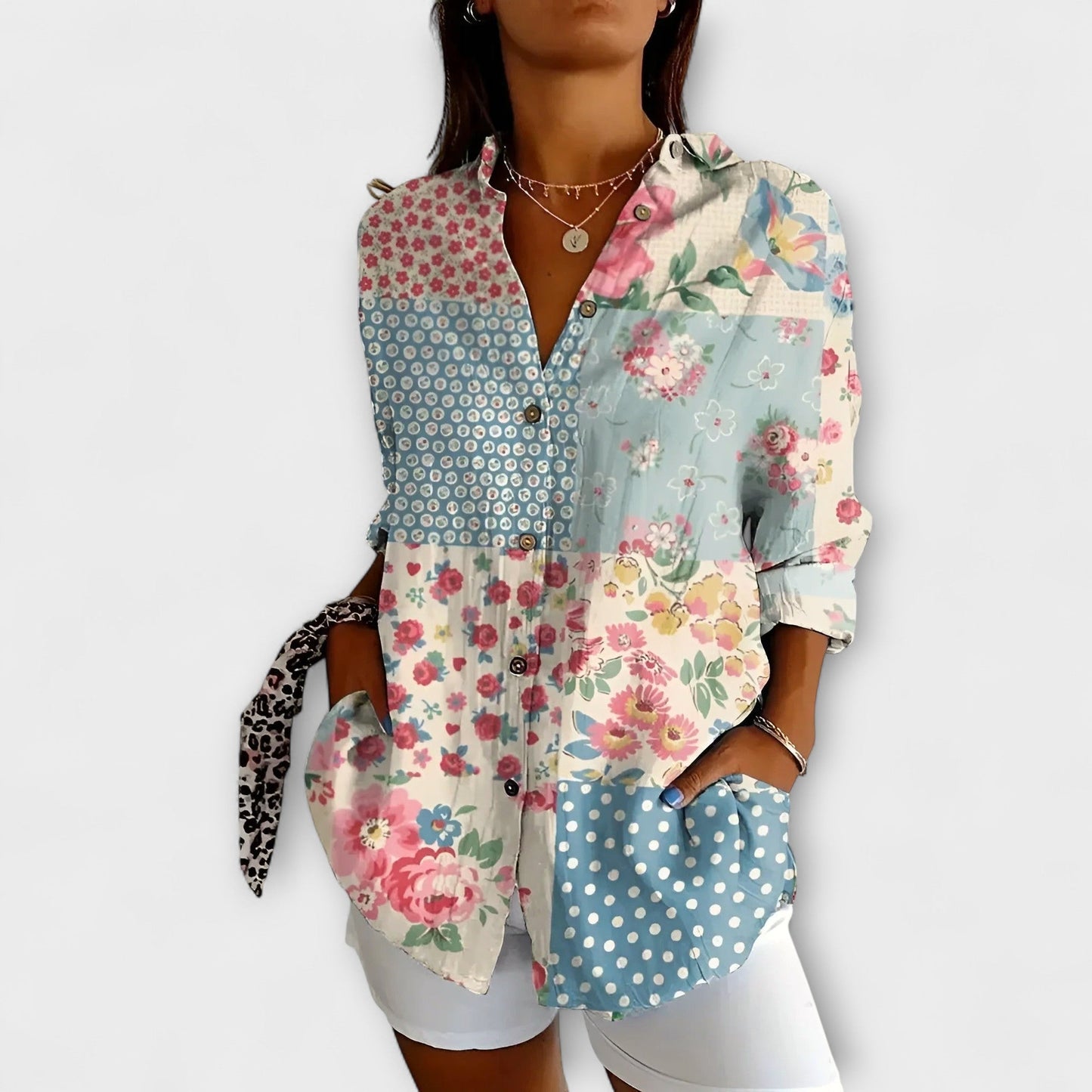 Romina – Blusa ligera floral Aviero madrid