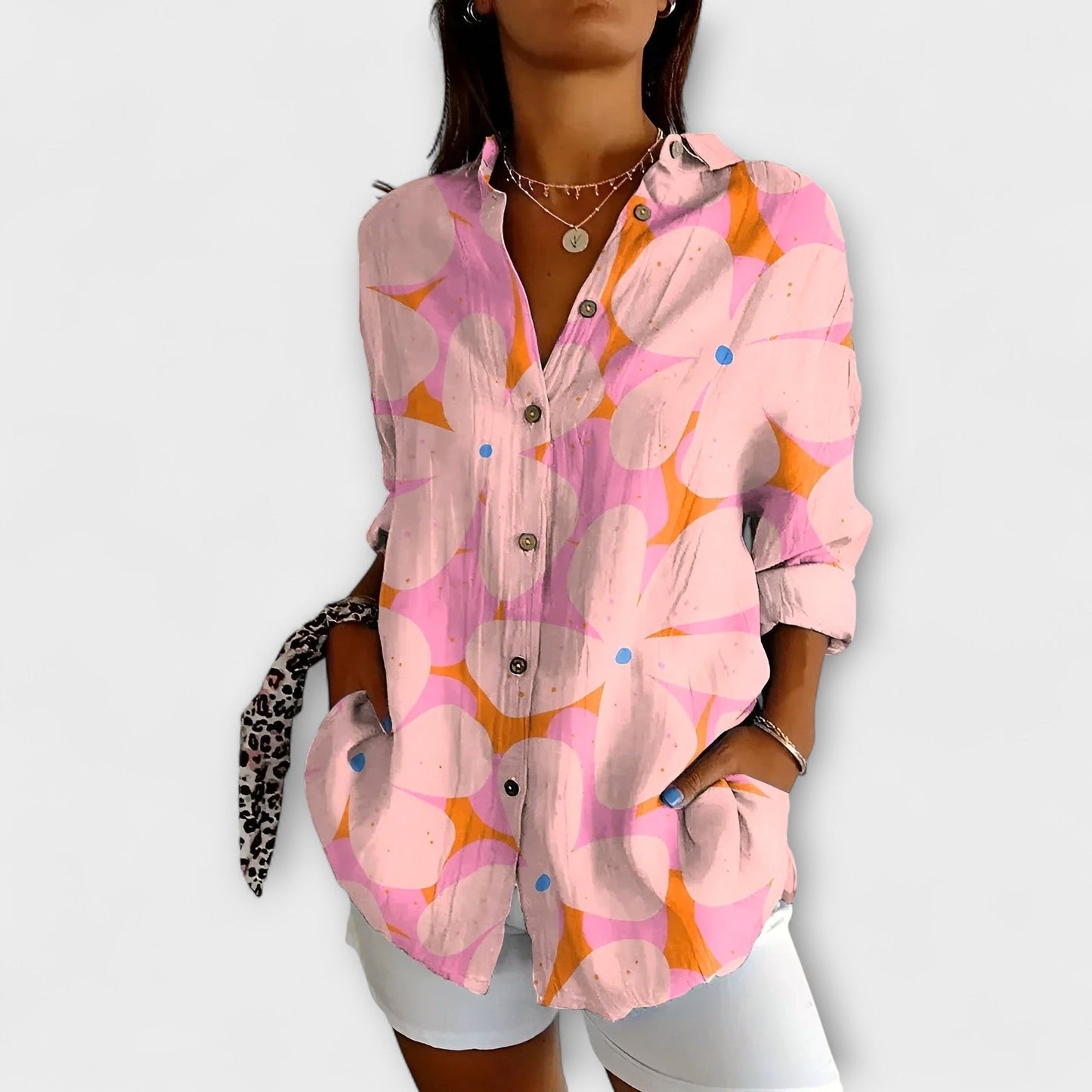 Romina – Blusa ligera floral Aviero madrid