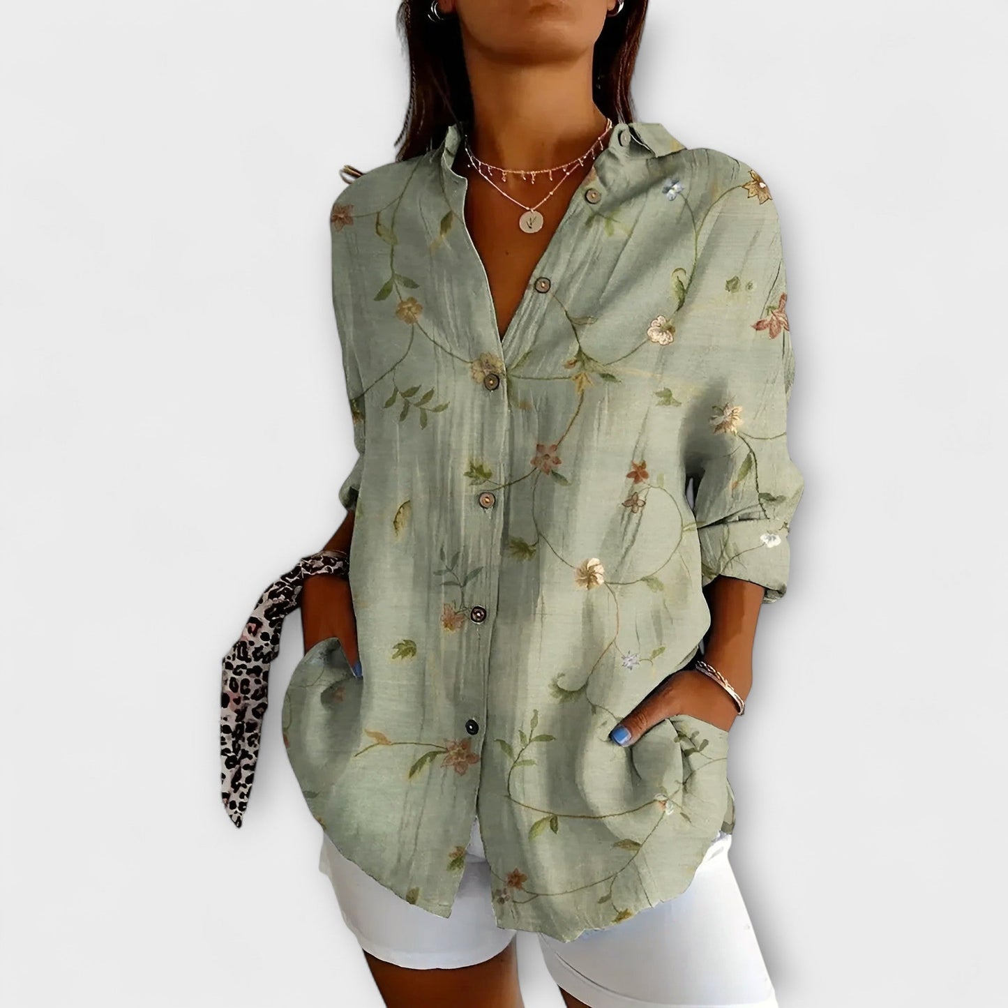 Romina – Blusa ligera floral Aviero madrid